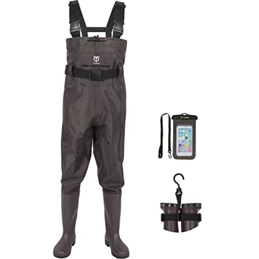 Fishing Boots - Vadeadores de pecho con botas integradas,