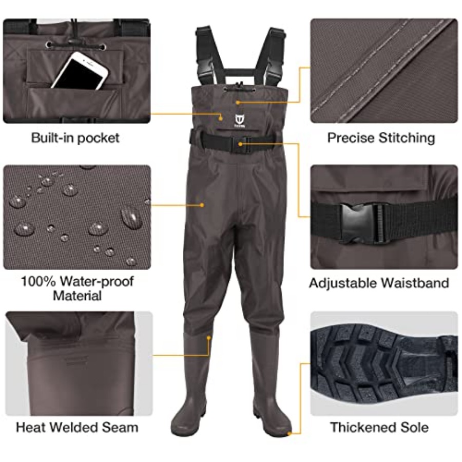 Vadeadores de pecho con botas  - Fishing Boots reseña y precio