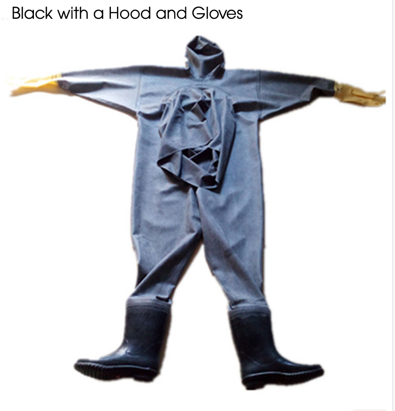 Trajes de Wader de goma para h - Fishing Rain Suit reseña y precio
